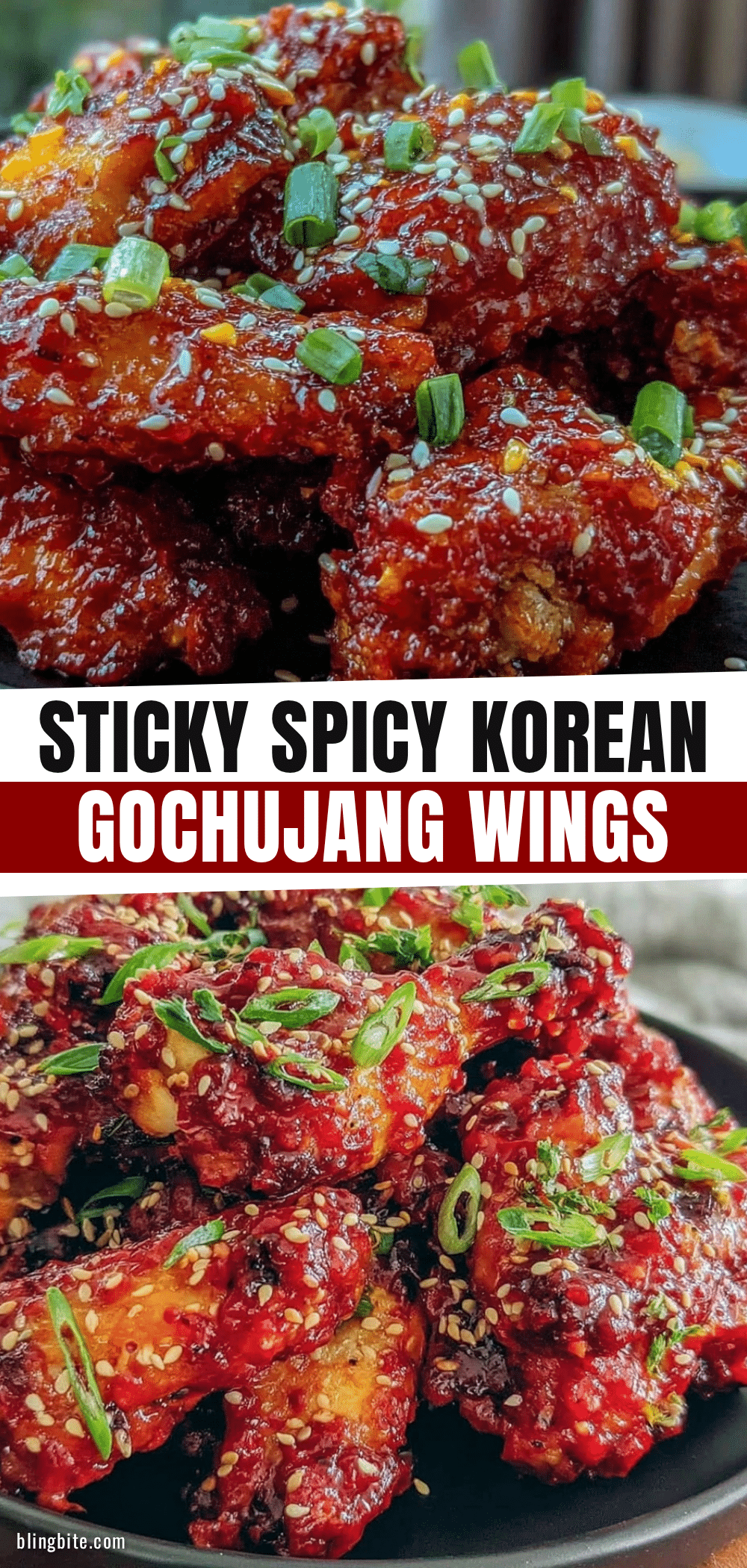 Korean Gochujang Glazed Chicken Wings recipe