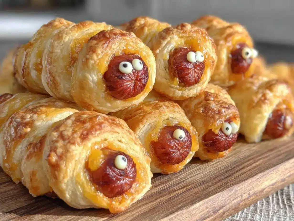 mummy wrapped hot dogs preparation steps