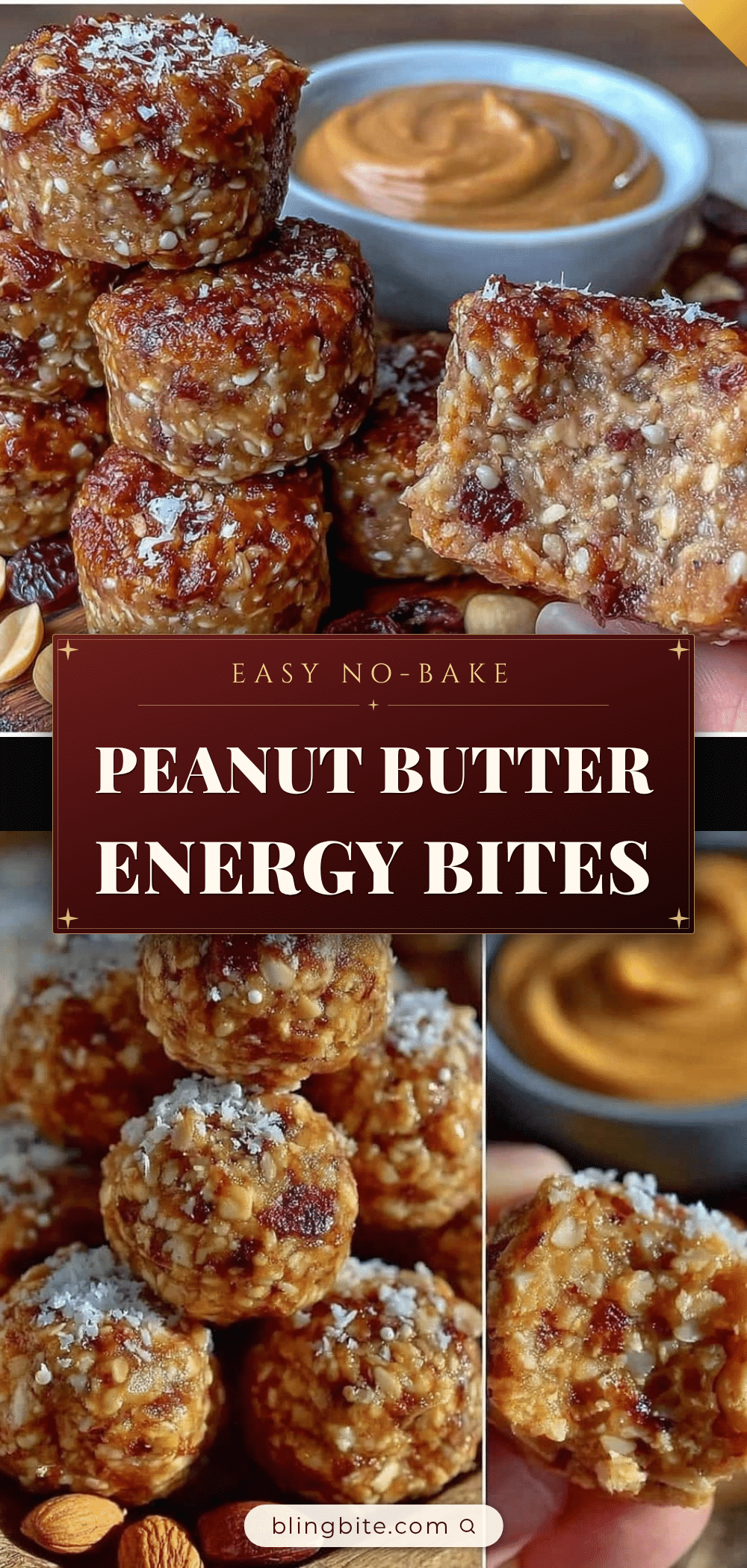 no-bake peanut butter energy bites recipe