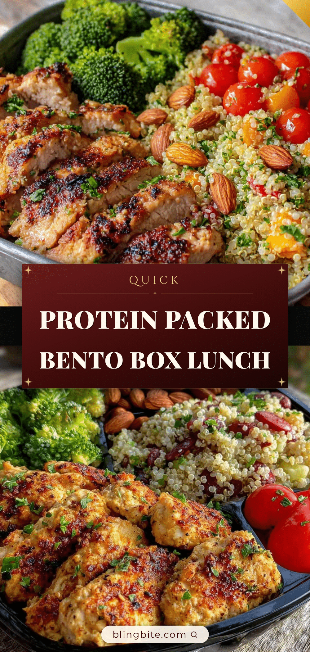 quick protein packed bento box lunch recipe
