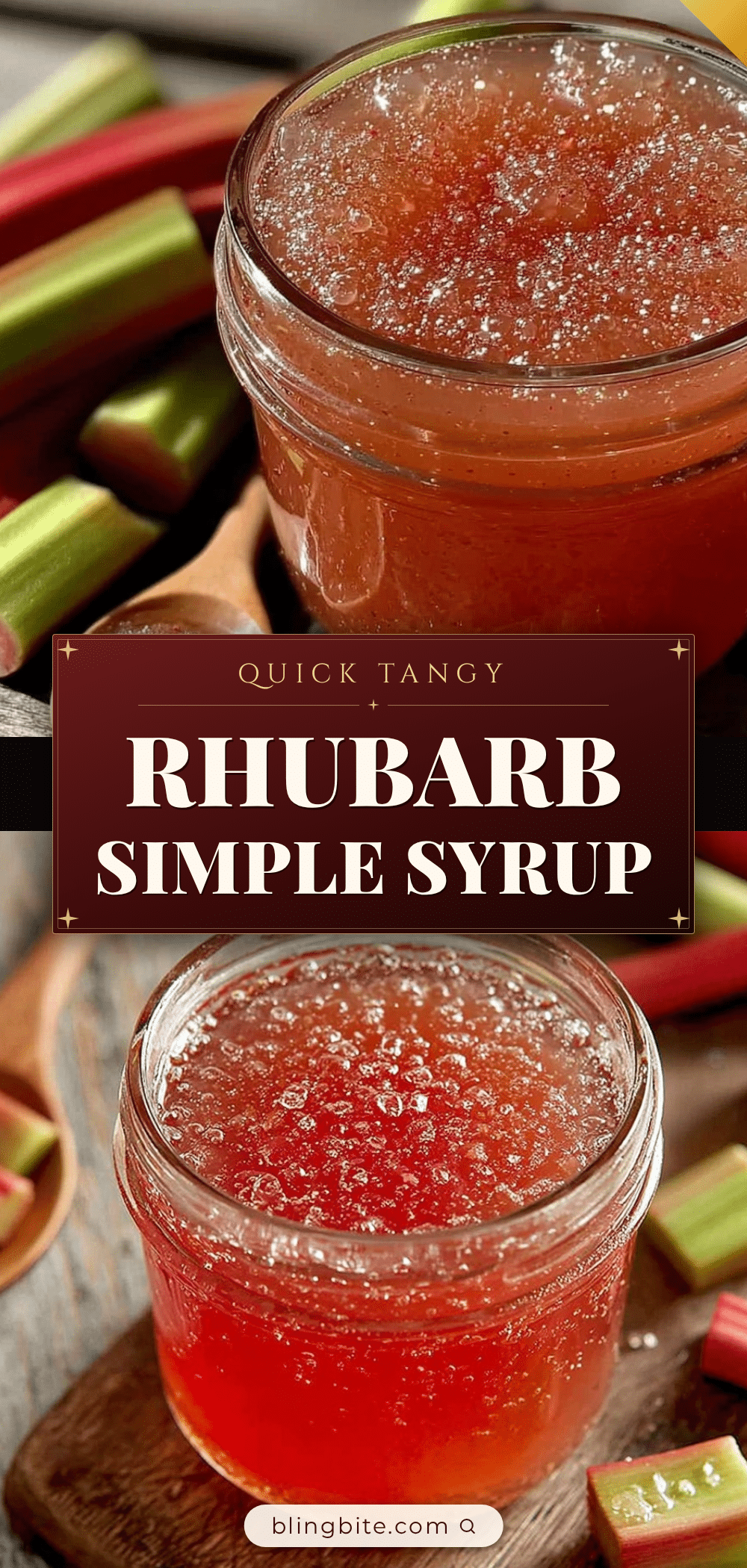 quick rhubarb simple syrup recipe