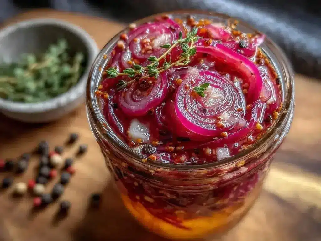 quick tangy pickled red onions - featured image