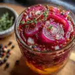 quick tangy pickled red onions - featured image