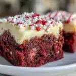 red velvet brownie flag cake - featured image