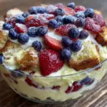 red white and blue trifle - featured image