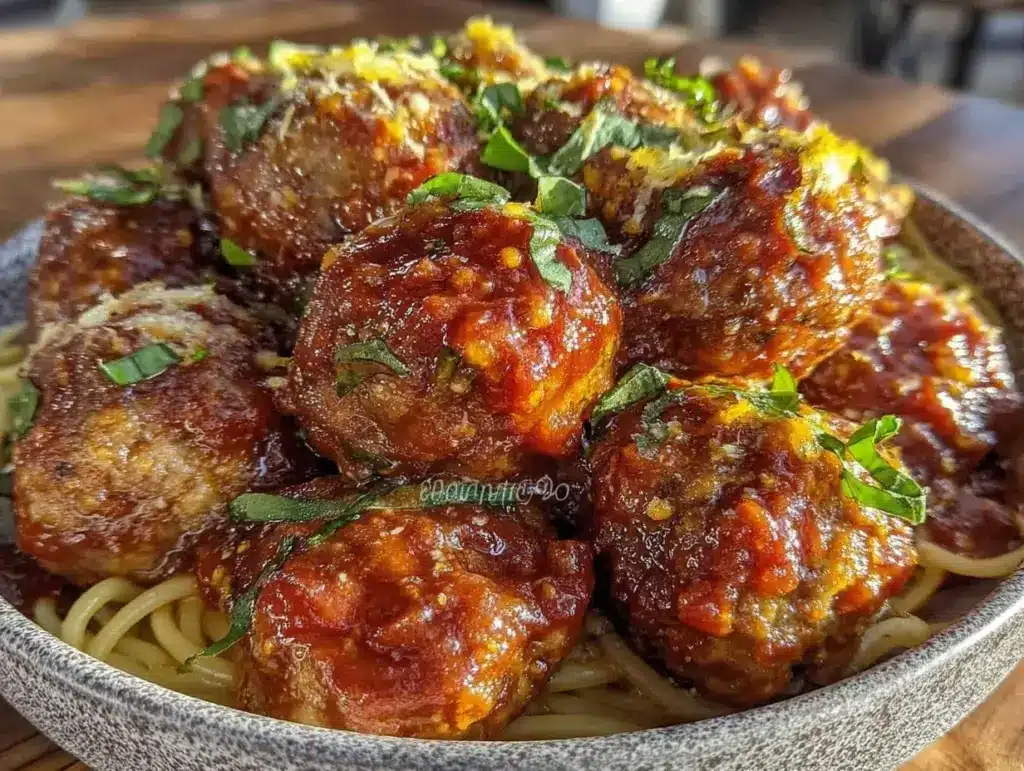 savory meatball recipe - featured image