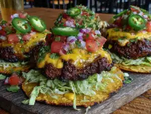 savory smash burger tacos - featured image