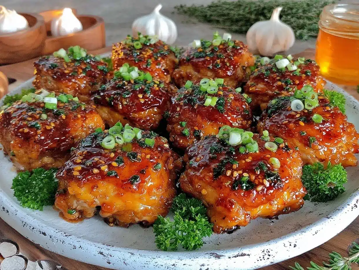 slow cooker honey garlic chicken thighs preparation steps