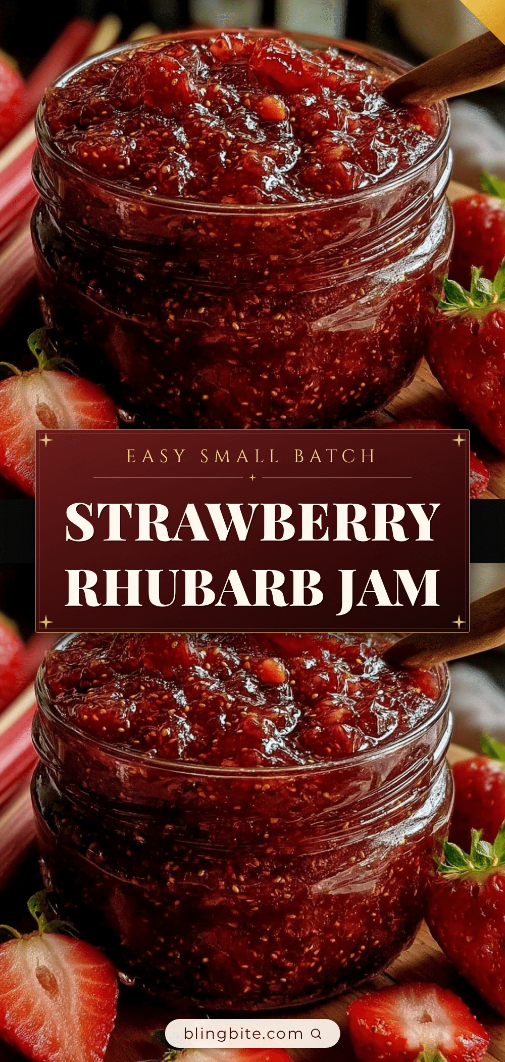 small batch strawberry rhubarb jam recipe