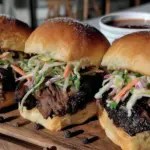 smoked brisket sliders - featured image