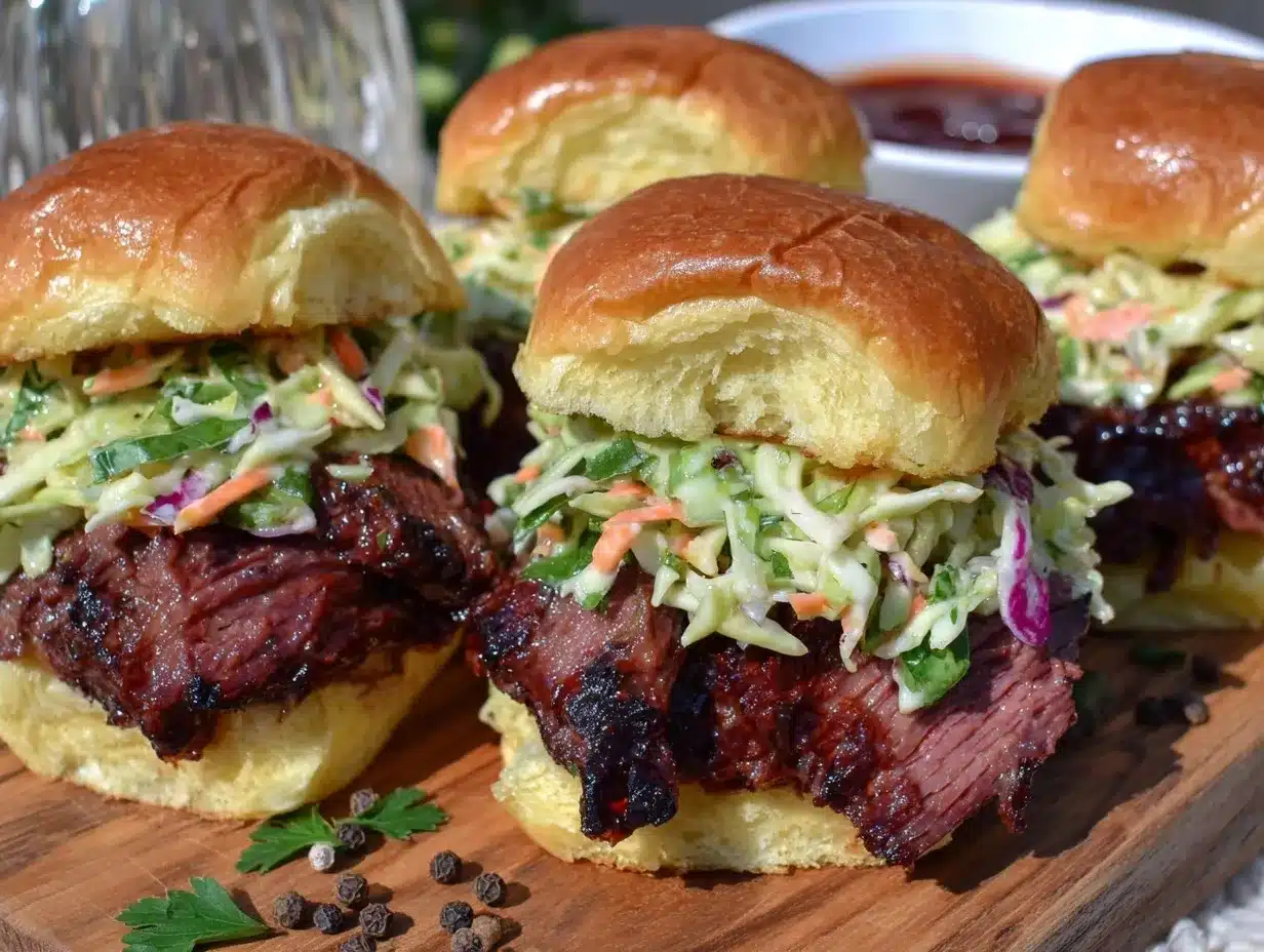 smoked brisket sliders preparation steps