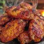 smoked chicken wings pellet grill recipe - featured image