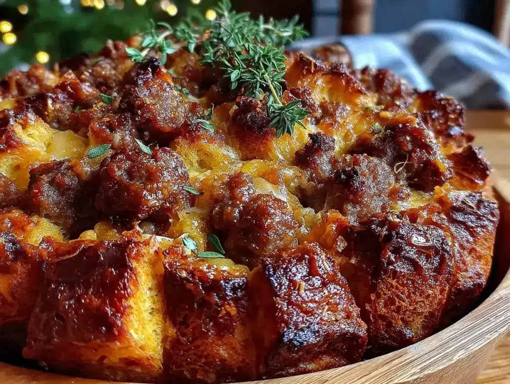 sourdough sausage and apple stuffing - featured image