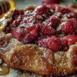 strawberry rhubarb galette - featured image