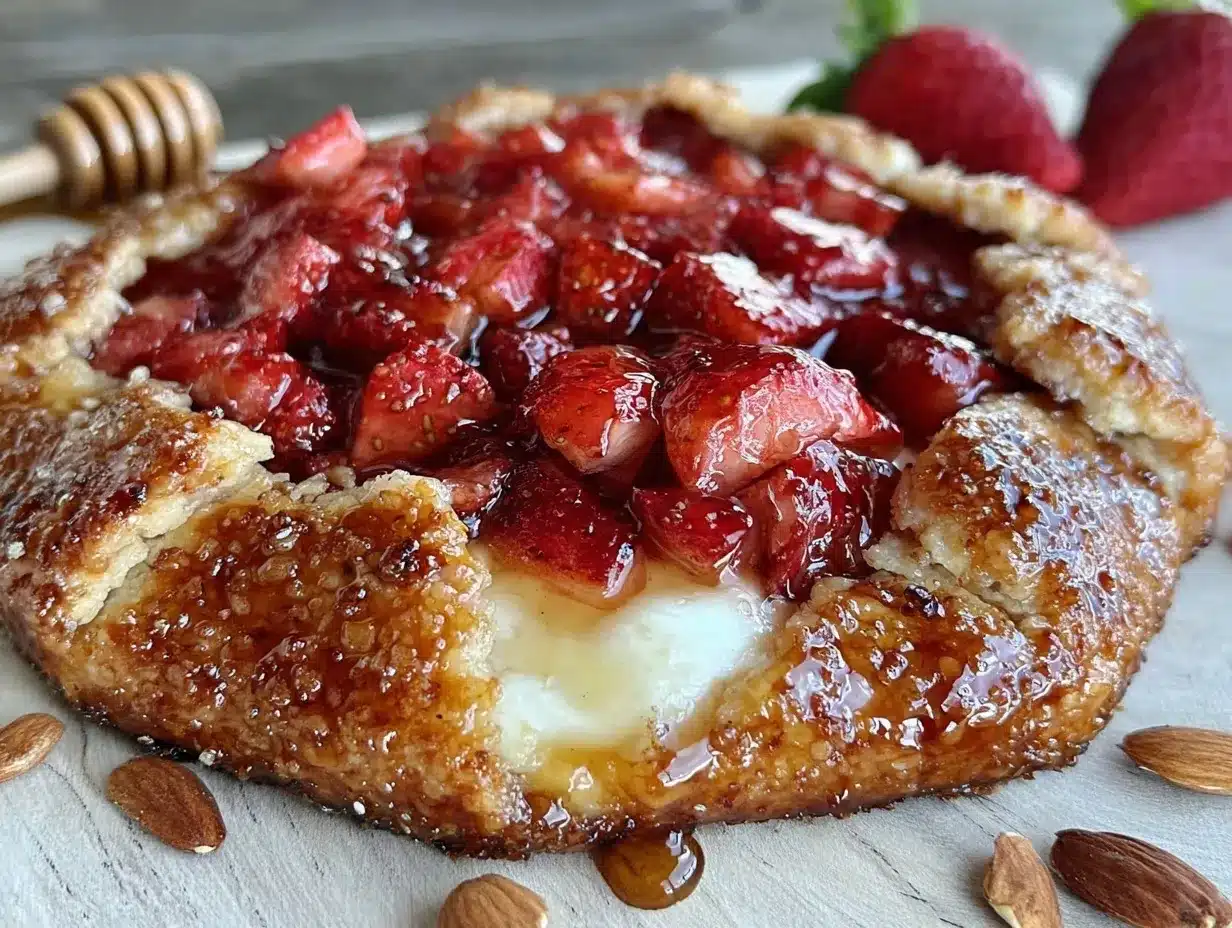 strawberry rhubarb galette preparation steps