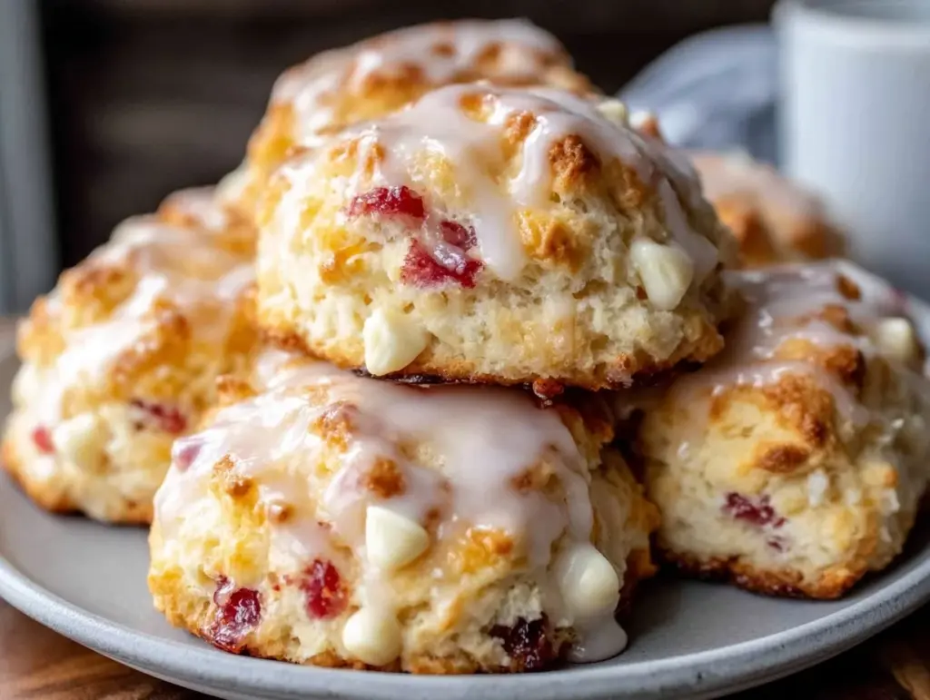 tender rhubarb scones - featured image