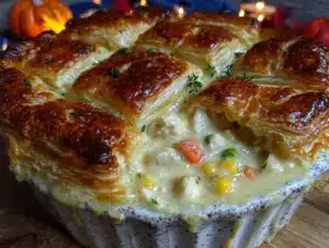 thanksgiving leftover turkey pot pie - featured image