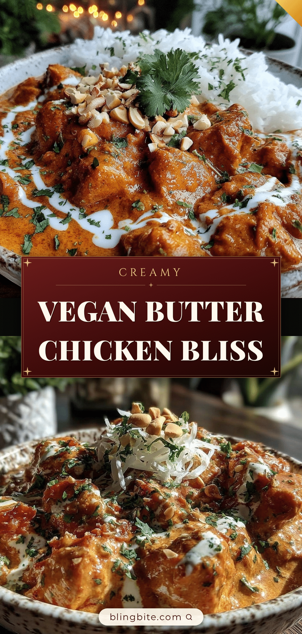 vegan butter chicken recipe