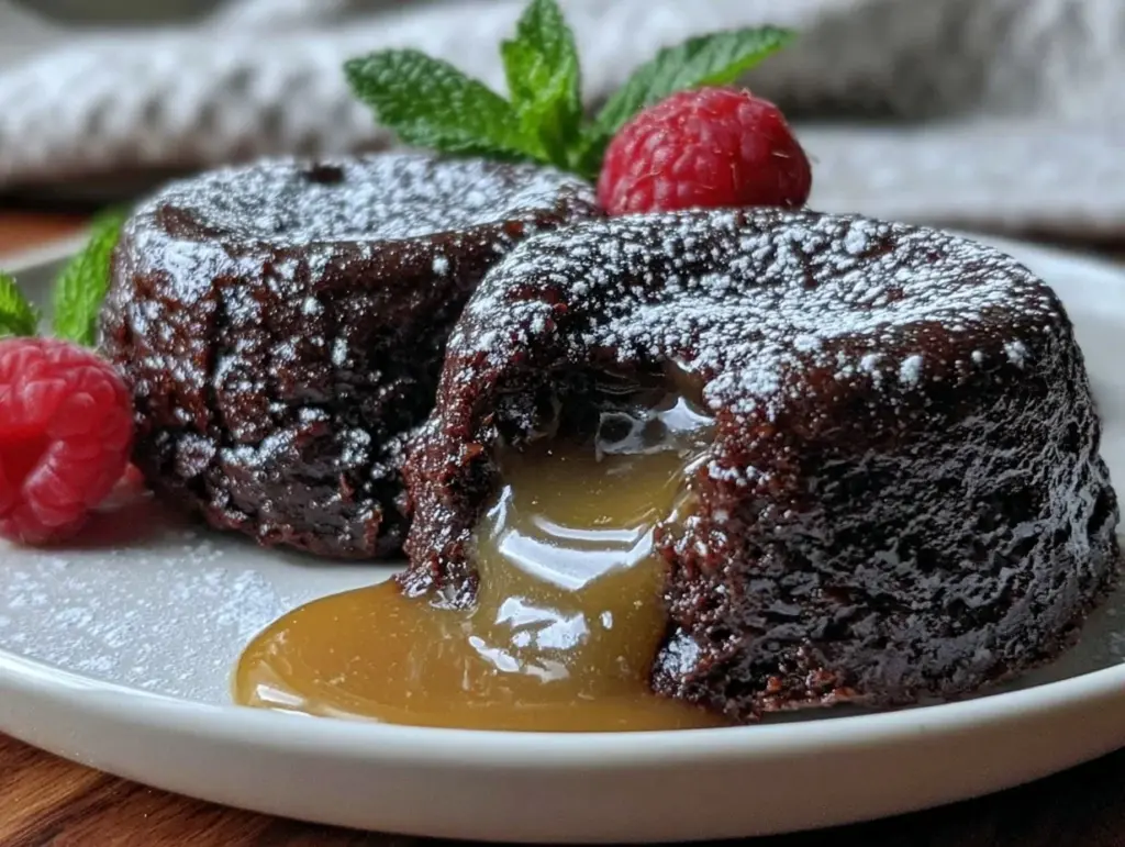 whiskey chocolate lava cake - featured image