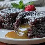 whiskey chocolate lava cake - featured image