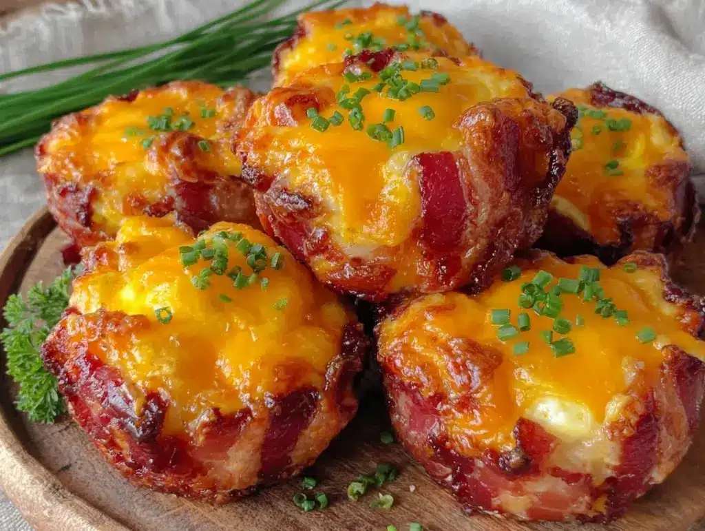 bacon wrapped egg cups - featured image