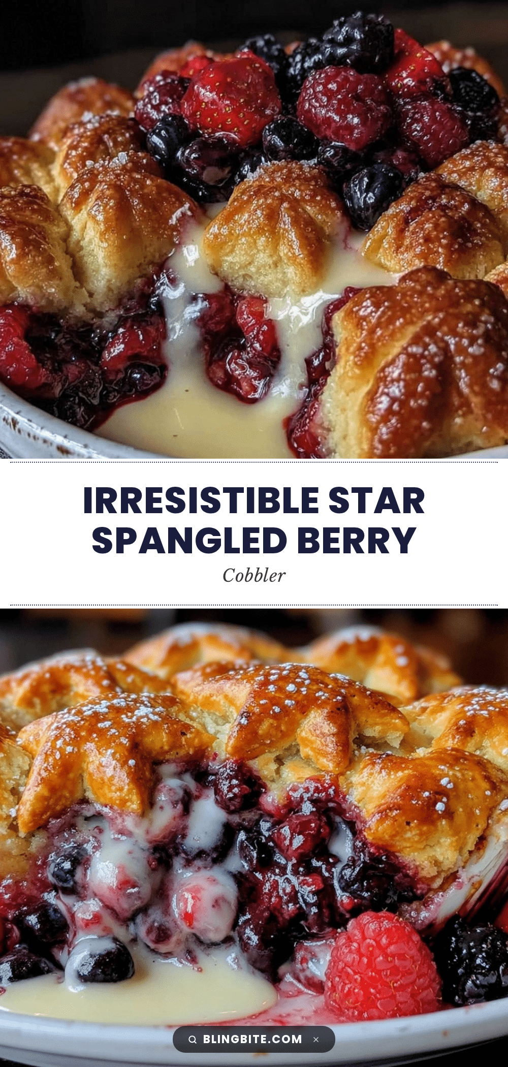berry cobbler with creamy vanilla sauce recipe