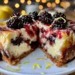 black raspberry lemon swirl cheesecake - featured image