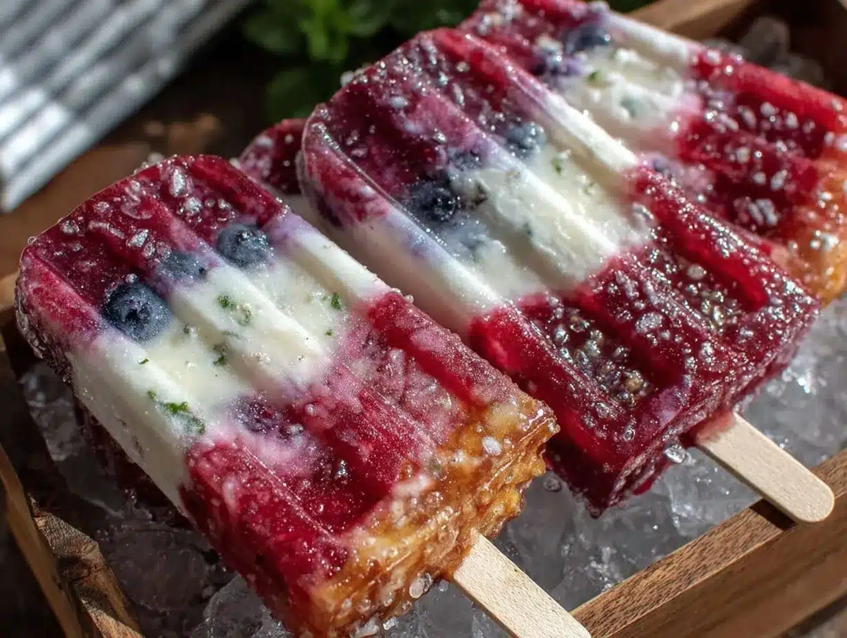 boozy bomb pop popsicles with vodka preparation steps