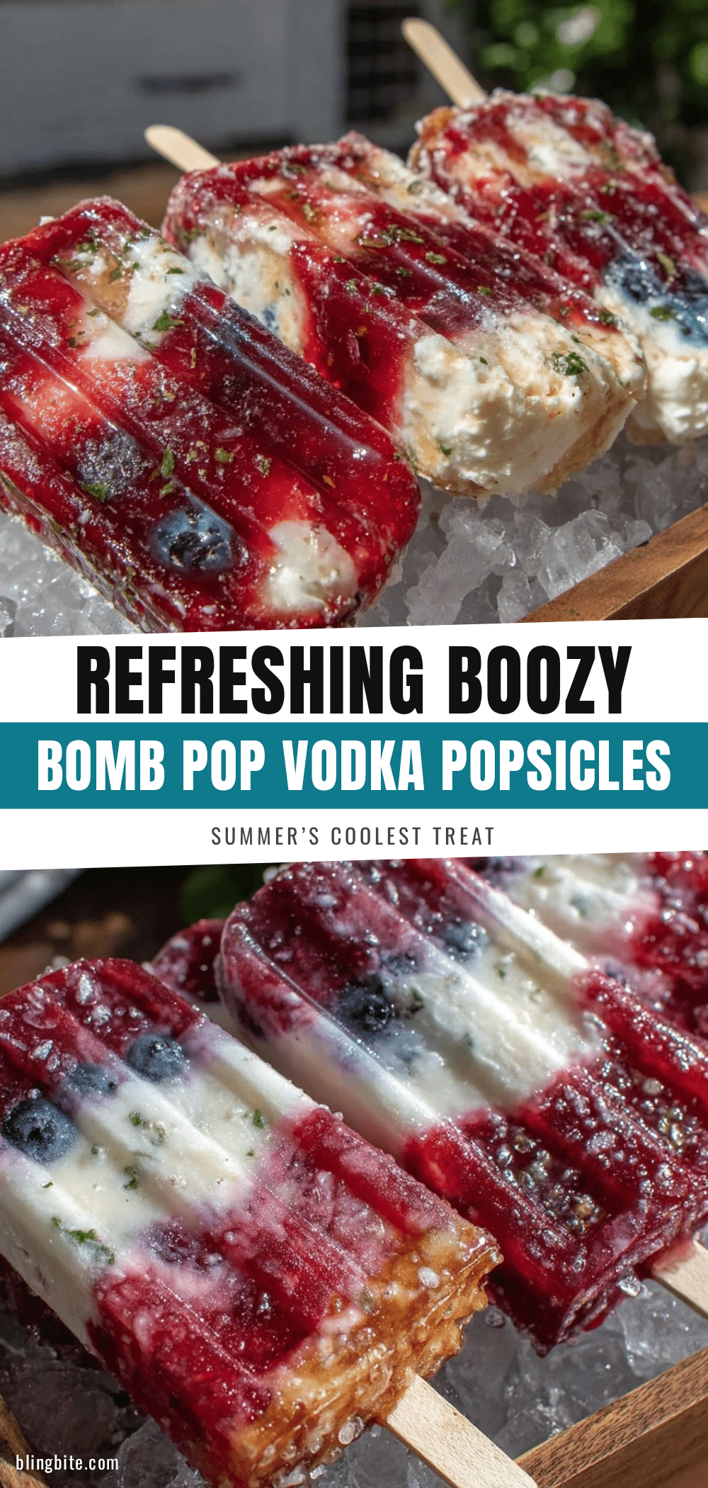 boozy bomb pop popsicles with vodka recipe