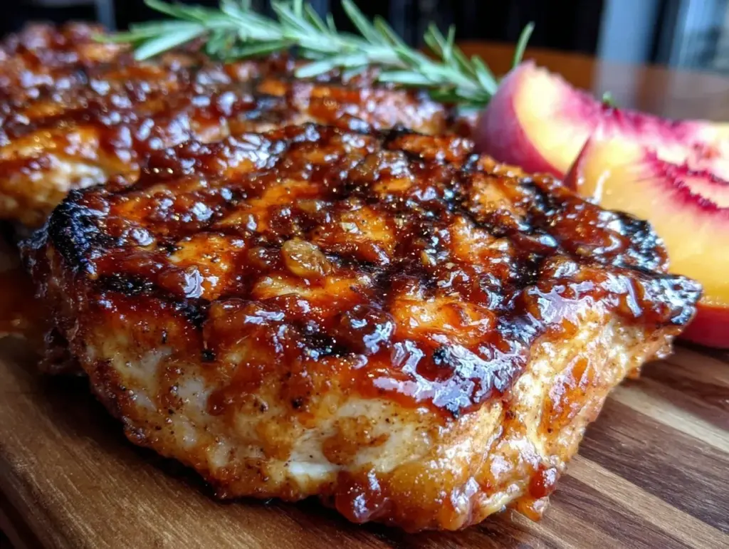 bourbon peach bbq sauce - featured image
