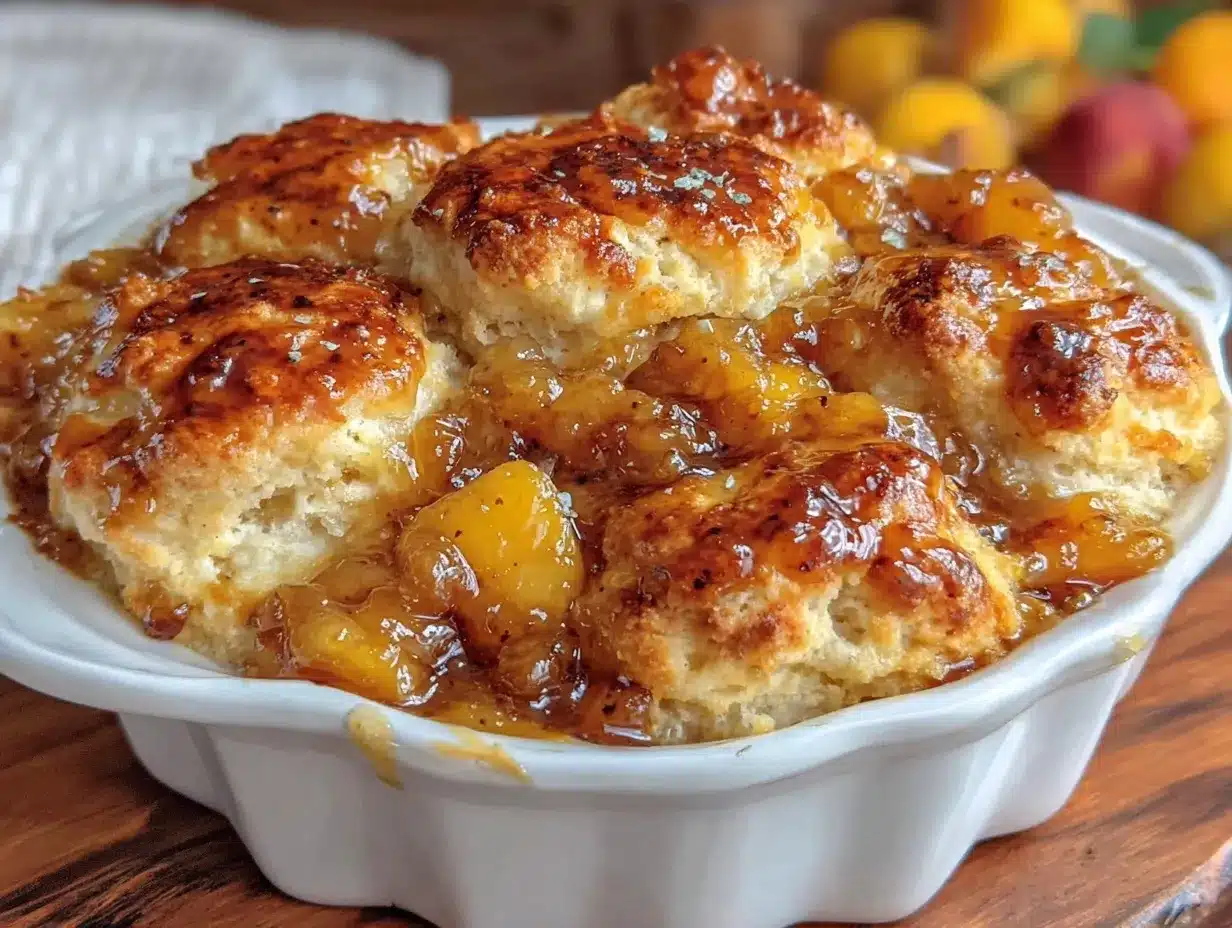bourbon peach cobbler preparation steps