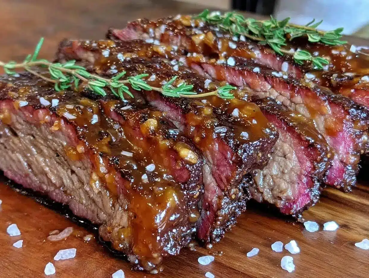 brown sugar bourbon glazed beef brisket preparation steps