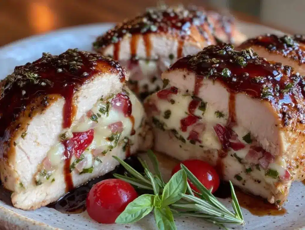 Caprese stuffed chicken breast - featured image