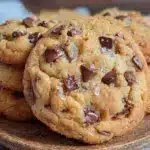 chewy brown butter chocolate chip cookies - featured image