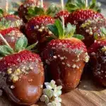 Chocolate Dipped Strawberry Sparklers - featured image