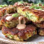 corn and zucchini fritters - featured image