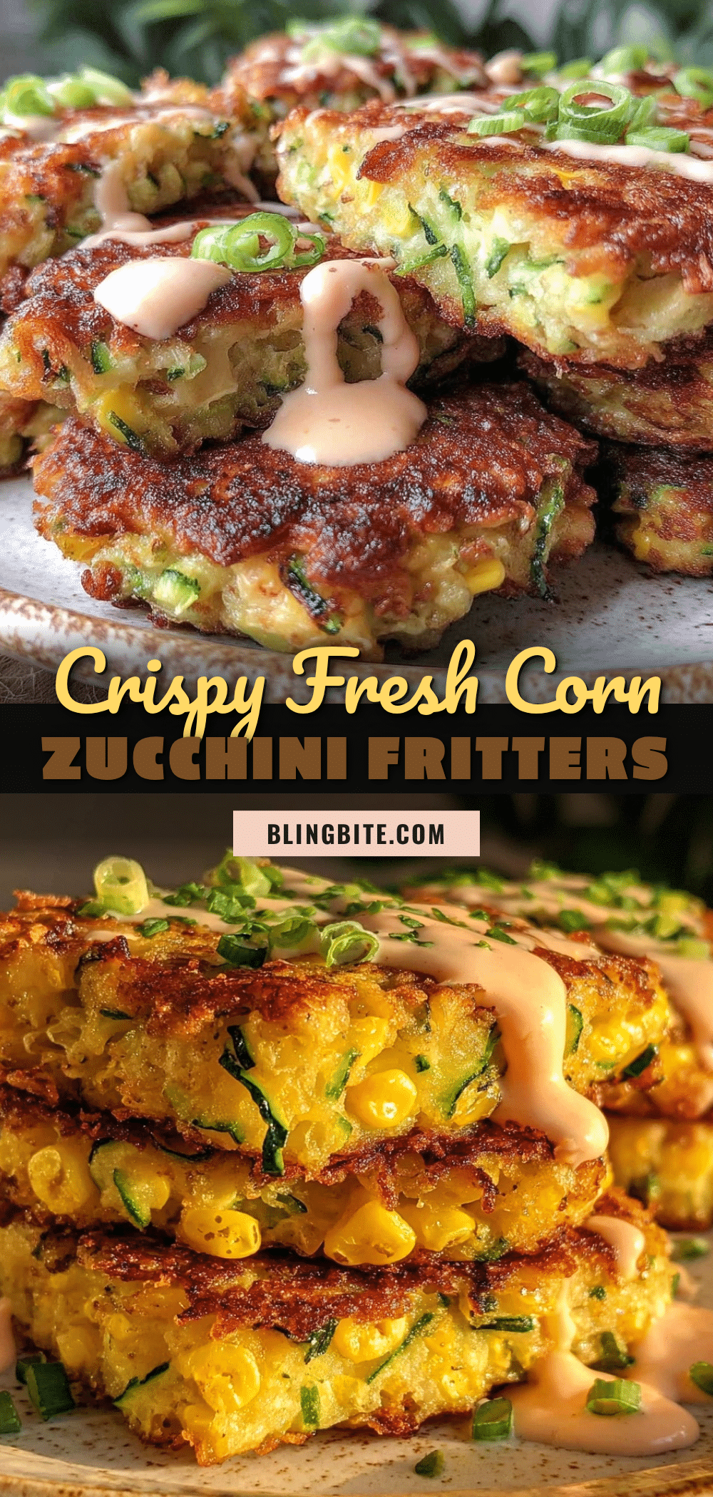 corn and zucchini fritters recipe