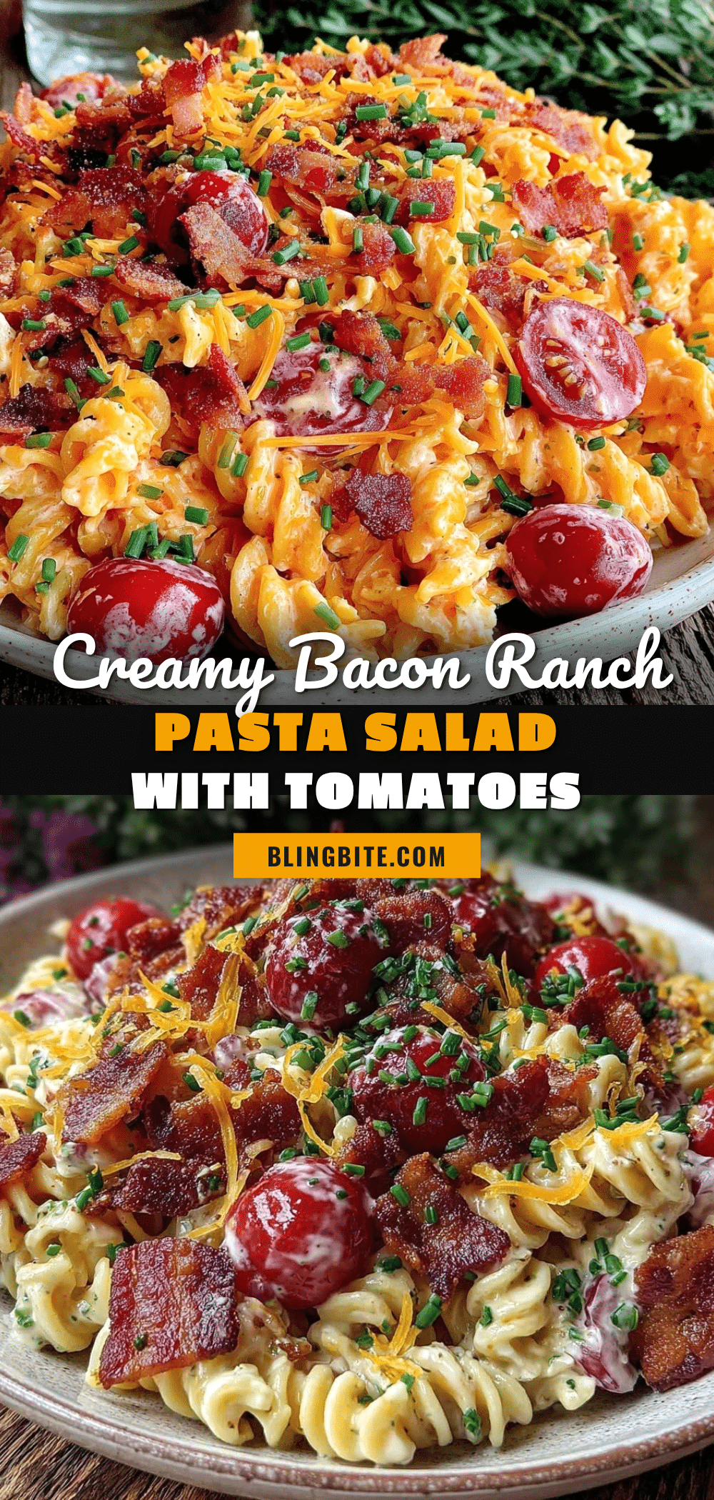 creamy bacon ranch pasta salad recipe