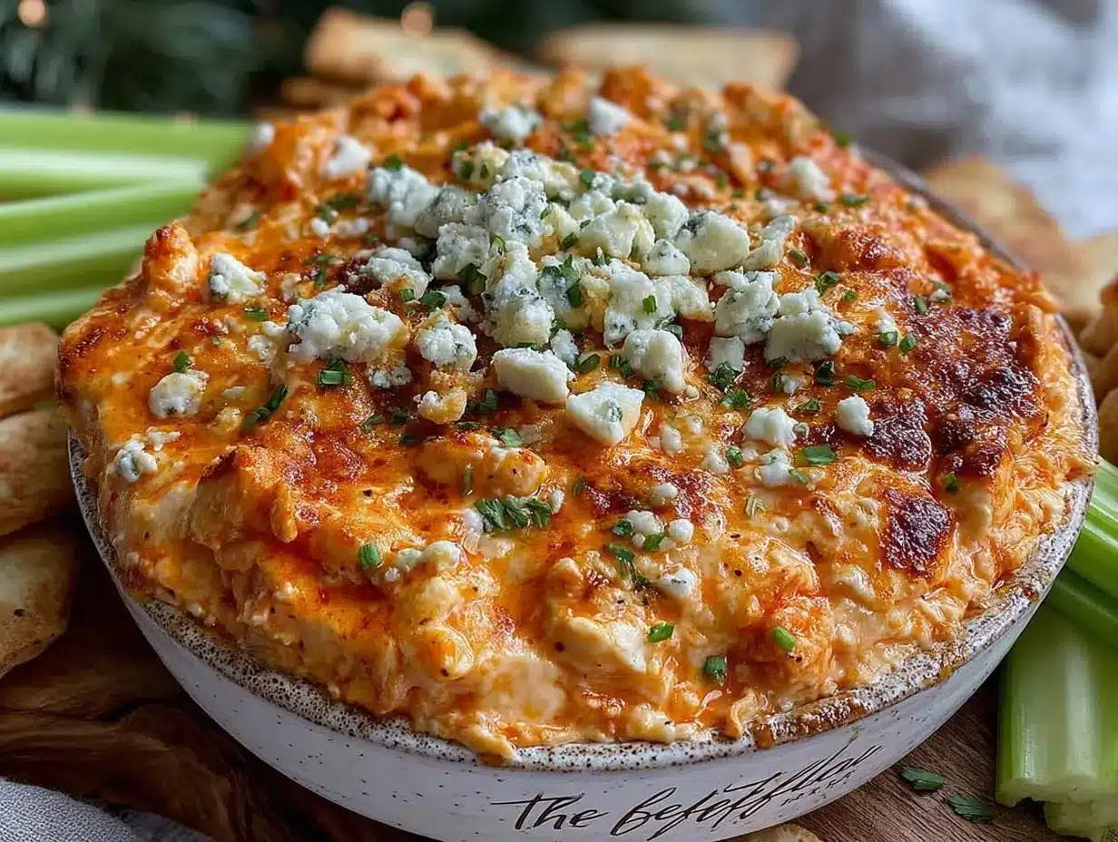 creamy buffalo chicken dip preparation steps