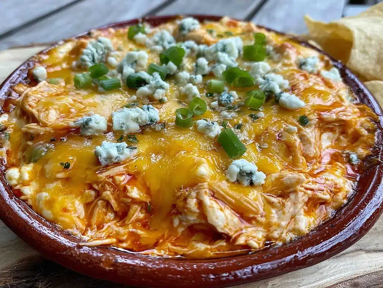 creamy buffalo chicken dip preparation steps