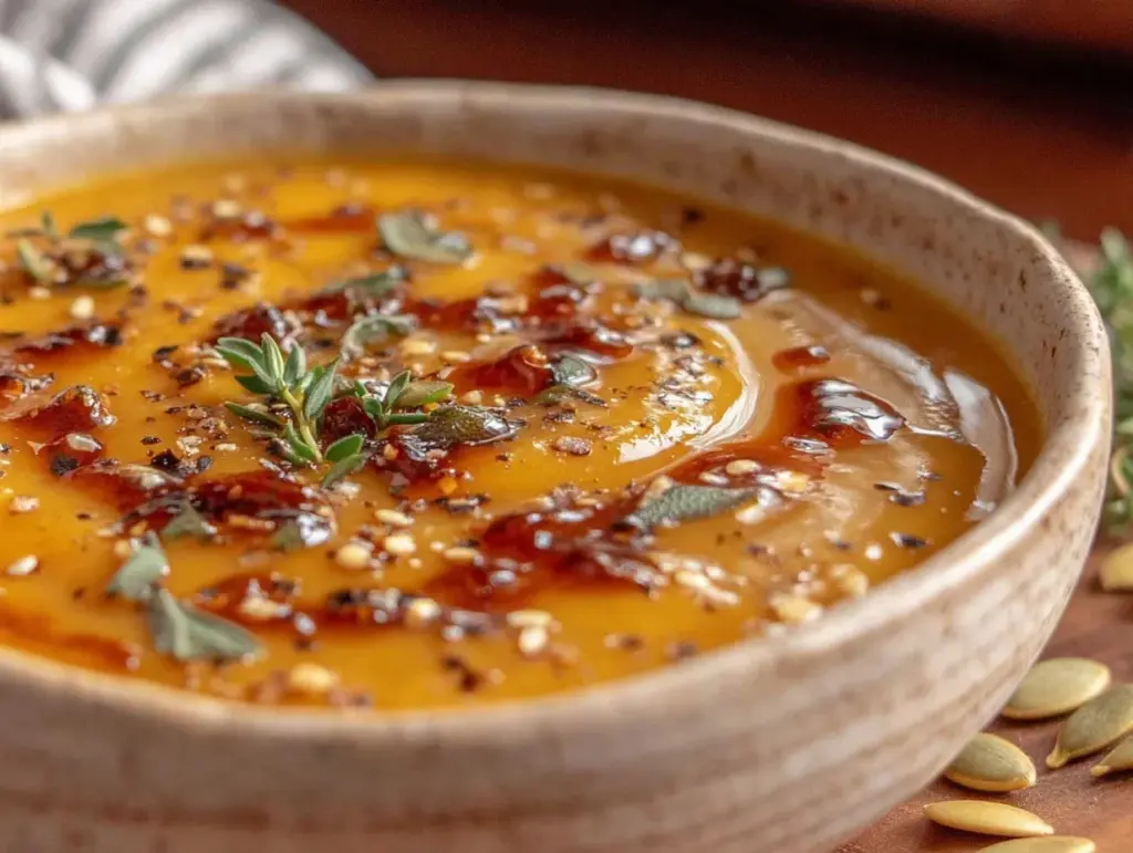 creamy butternut squash soup - featured image