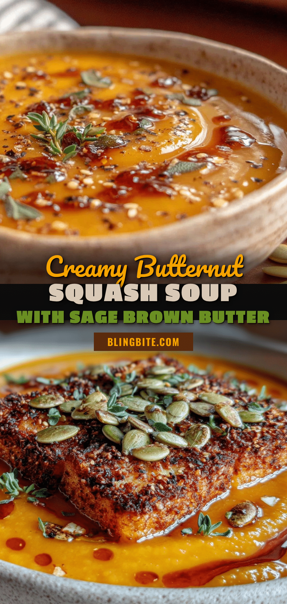 creamy butternut squash soup recipe