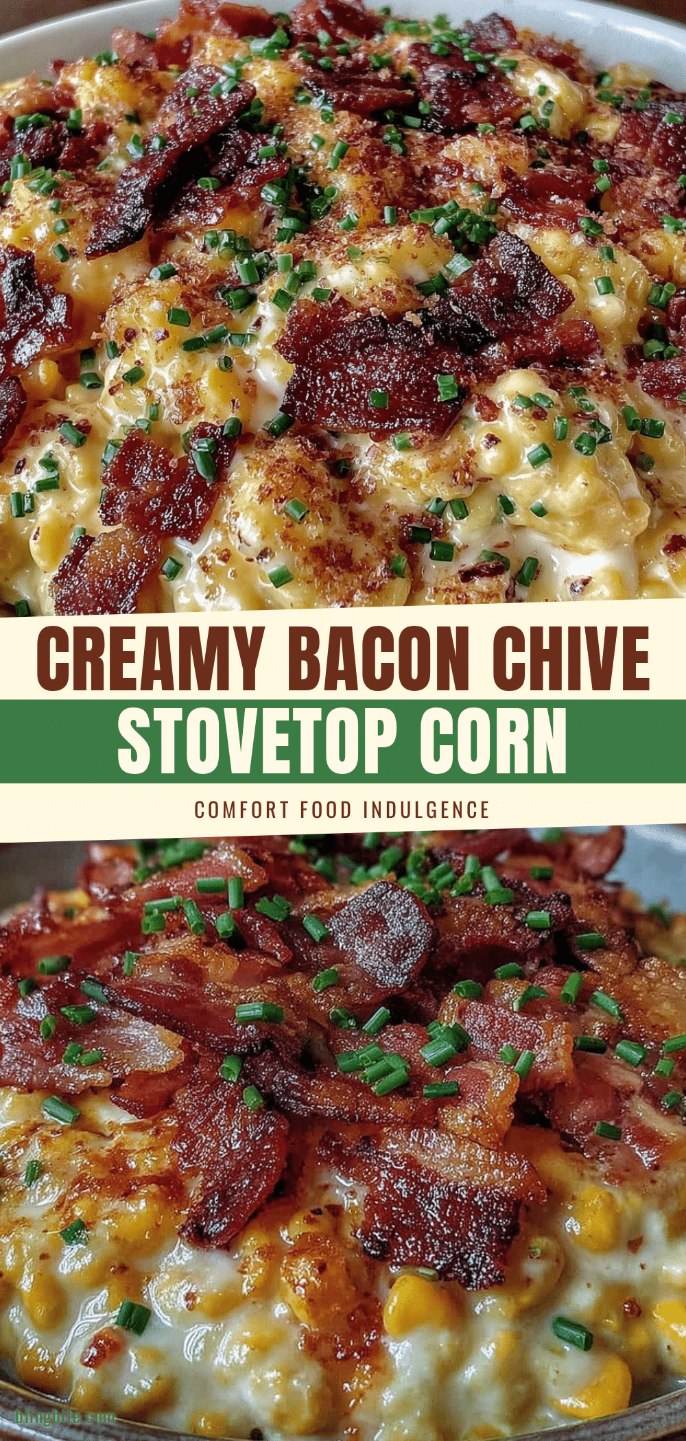 creamy creamed corn with bacon and chives recipe