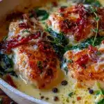 creamy one pot tuscan chicken - featured image