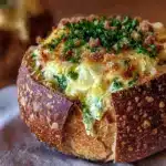 creamy spinach artichoke dip - featured image