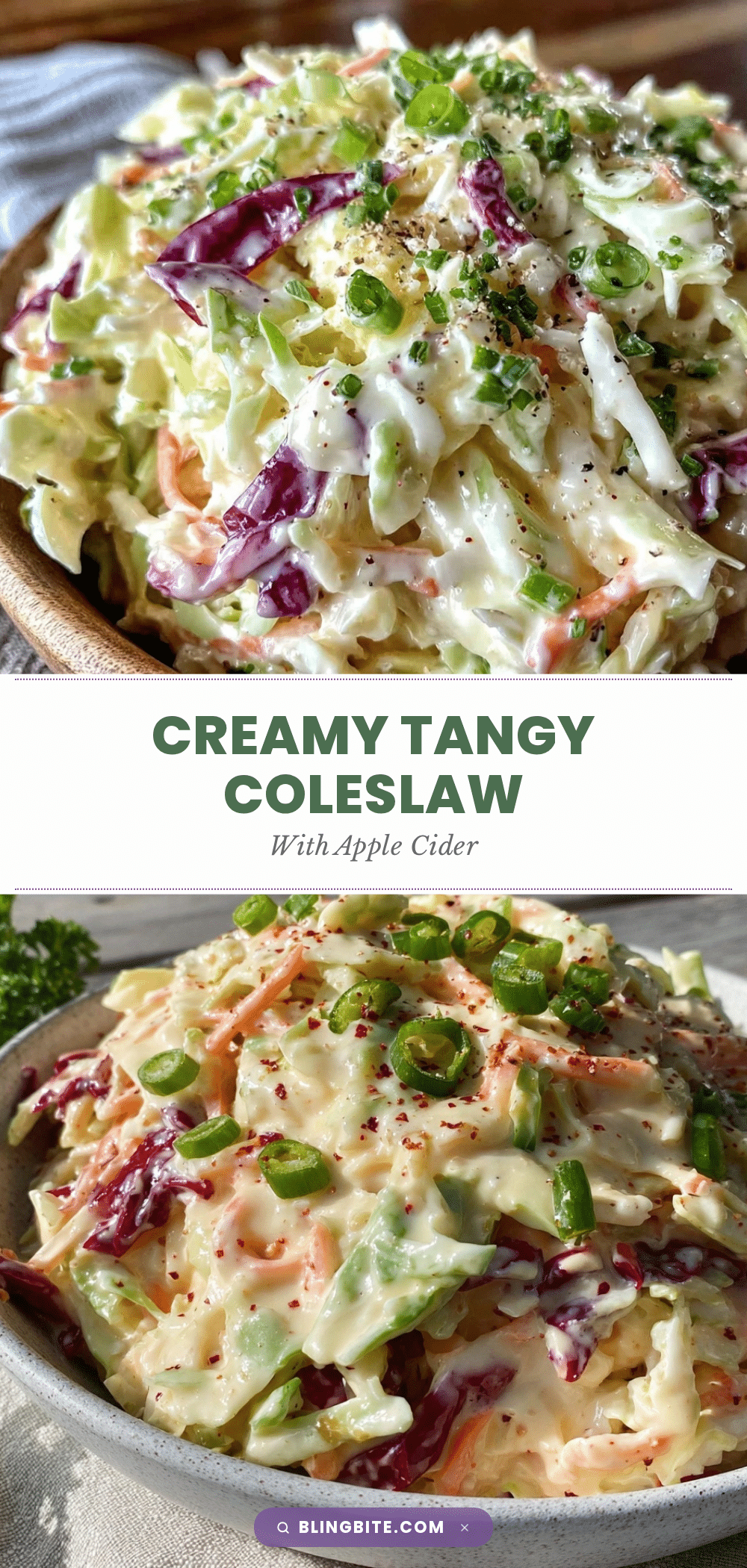 creamy tangy coleslaw recipe