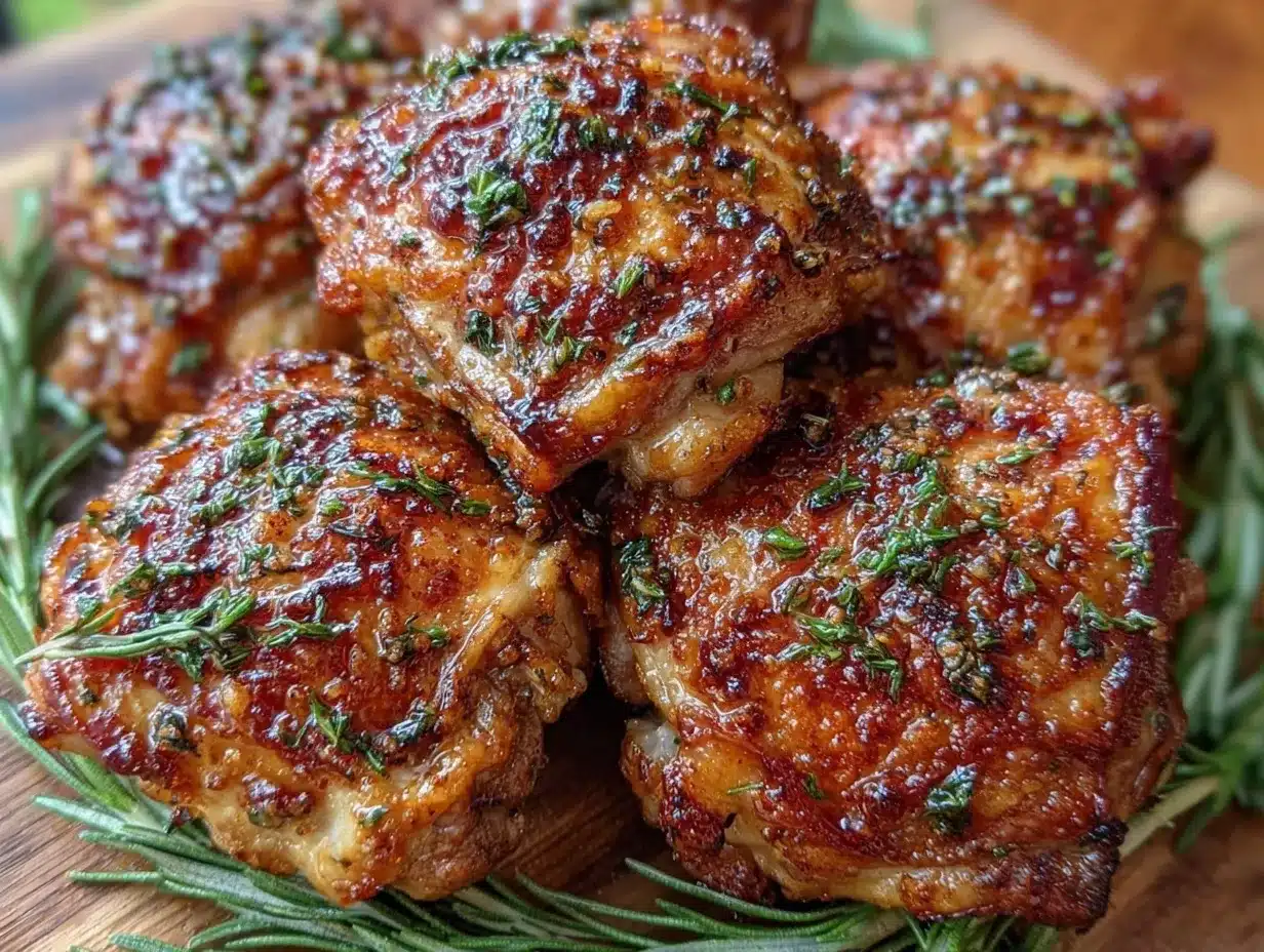 crispy baked chicken thighs preparation steps