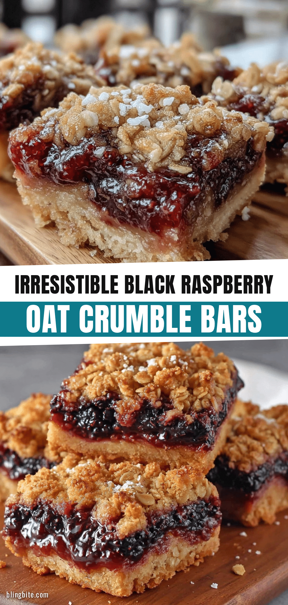 crispy black raspberry crumble bars recipe