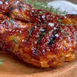 crispy grilled honey mustard chicken drumsticks - featured image
