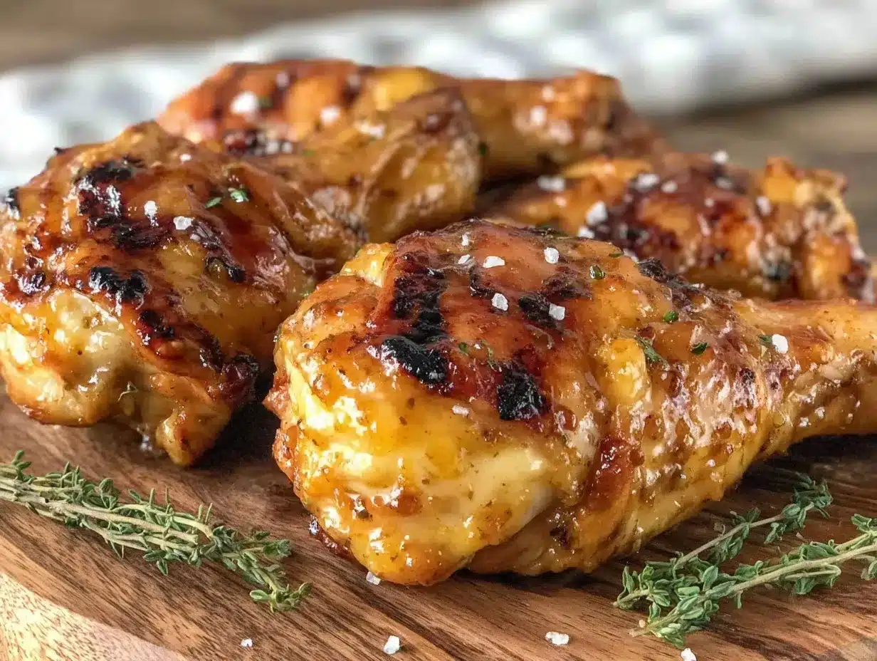 crispy grilled honey mustard chicken drumsticks preparation steps
